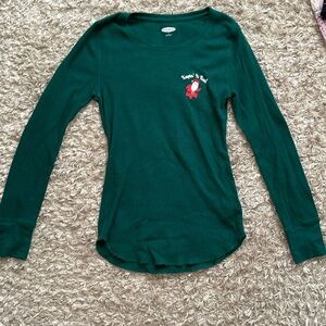 Festive Green Old Navy Long Sleeve Top